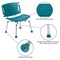Emma and Oliver Tool-Free 300 Lb. Capacity, Adjustable Bath & Shower Chair with Large Back